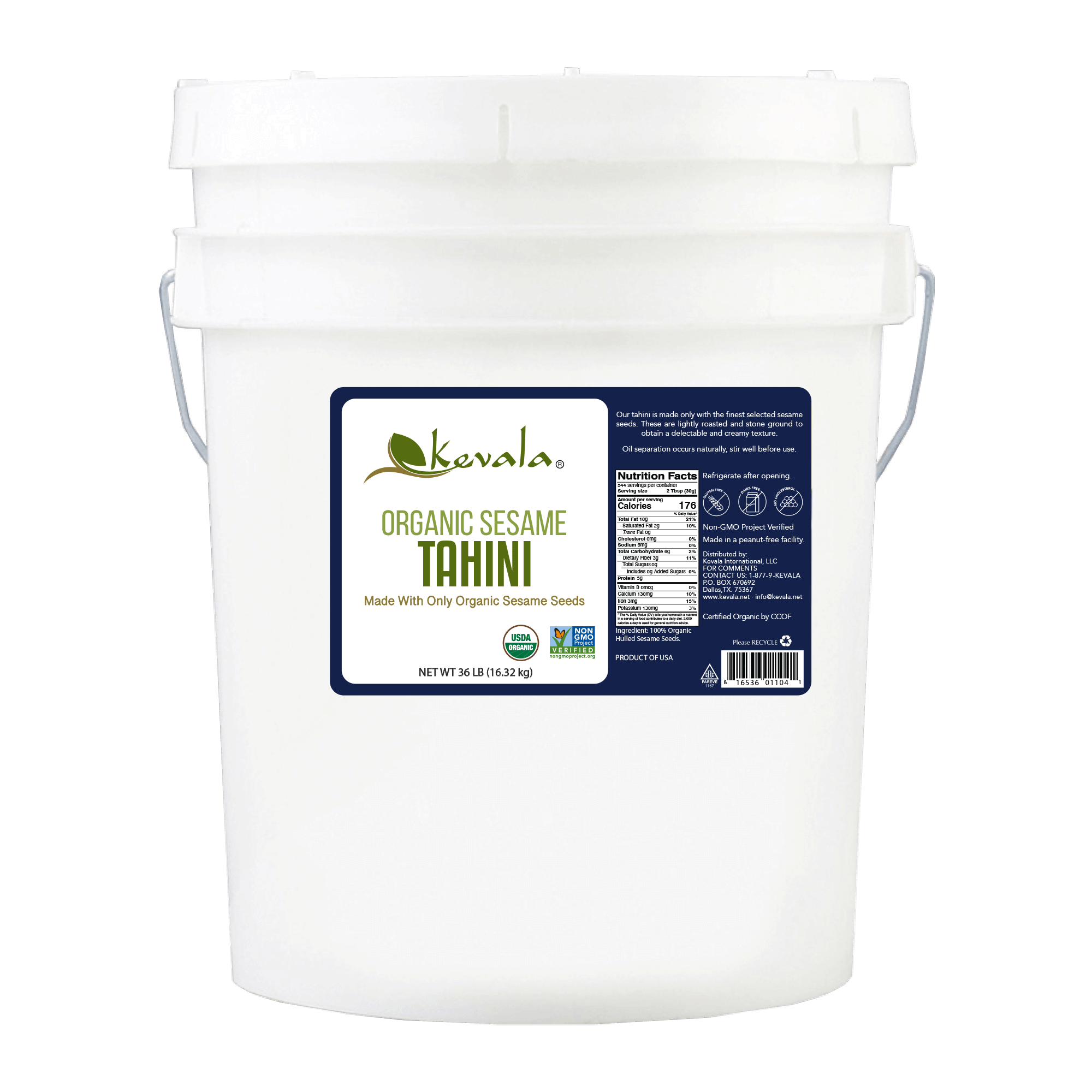 Organic Sesame Tahini 36 lb
