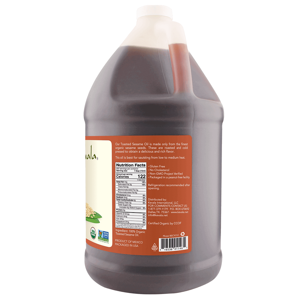 Organic Toasted Sesame Oil 128 fl oz  (1 gal)