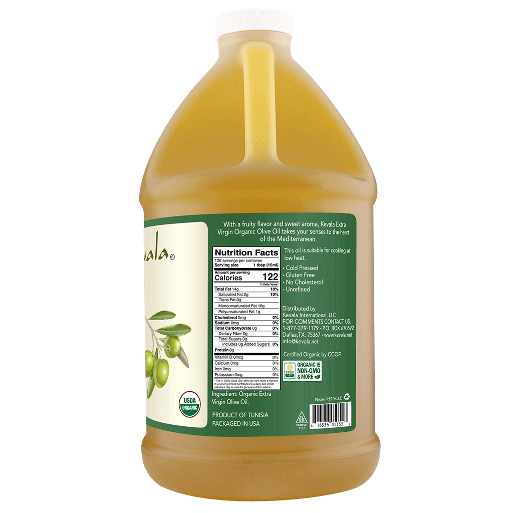 Extra Virgin Organic Olive Oil 64 fl oz (1/2 gal)