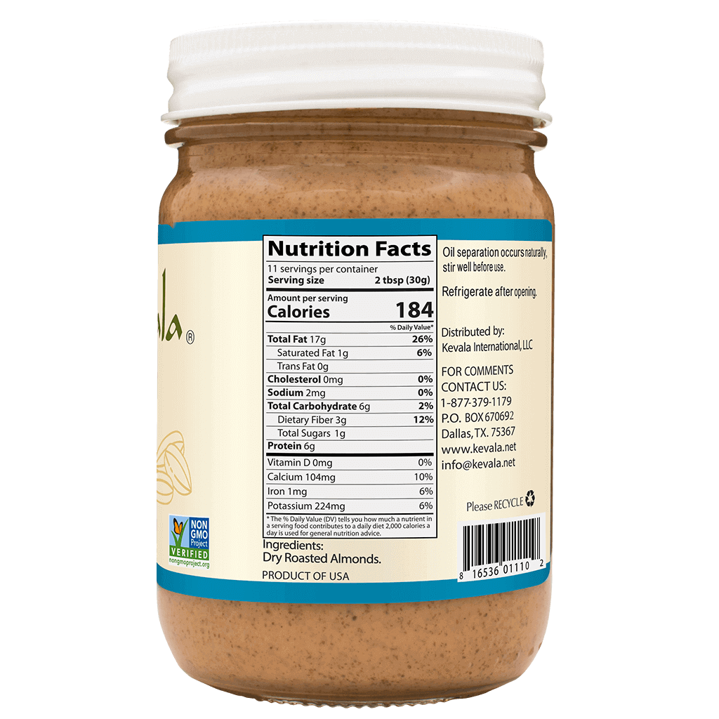 Almond Butter Crunchy 12 oz
