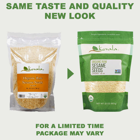 Organic Raw Sesame Seeds (Unhulled) 32 oz