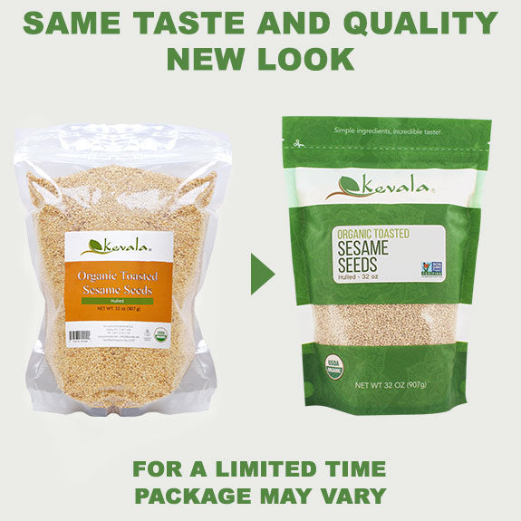 Organic Toasted Sesame Seeds (Hulled) 32 oz