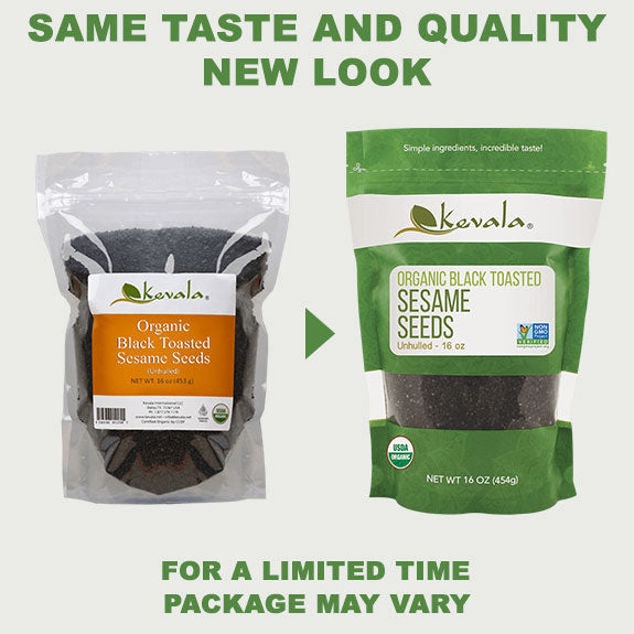 Organic Black Toasted Sesame Seeds 16 oz