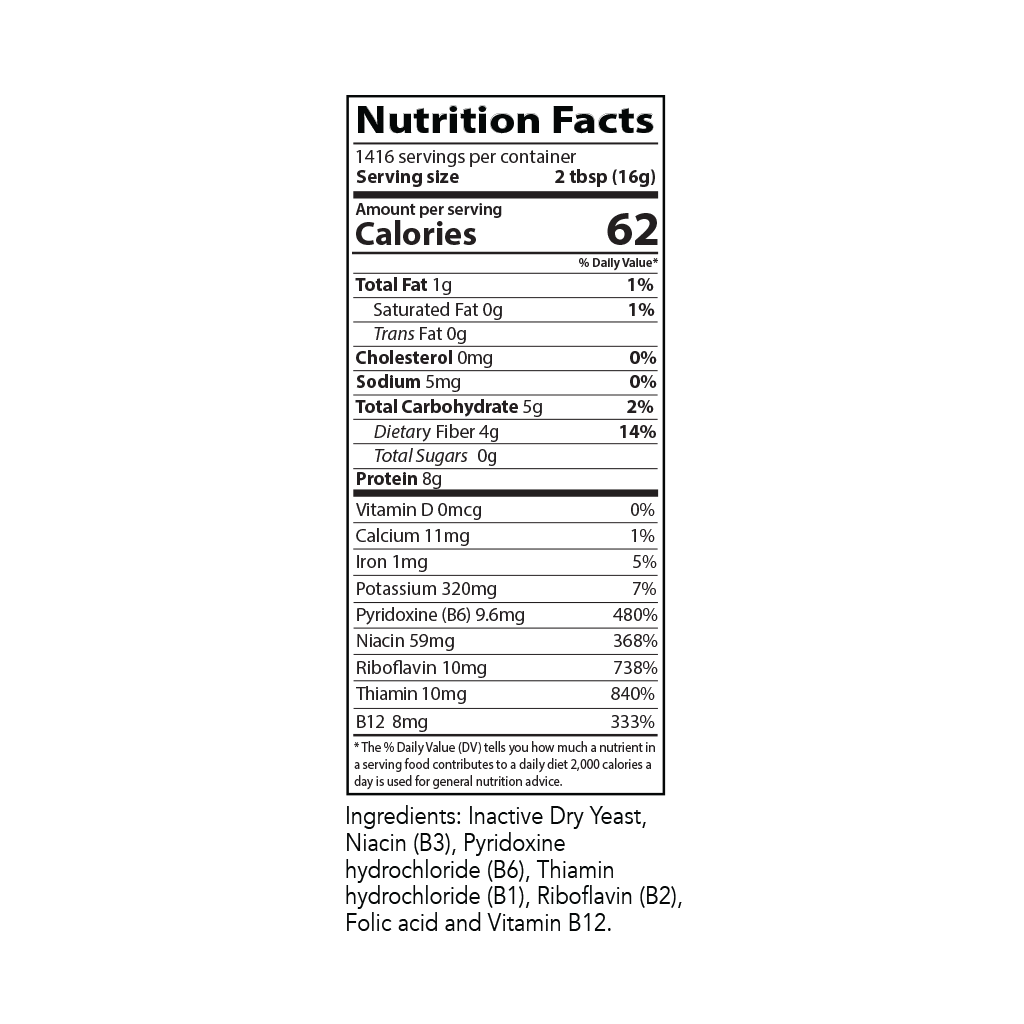 Nutritional Yeast, Mini Flake, 50 lb (Fortified)