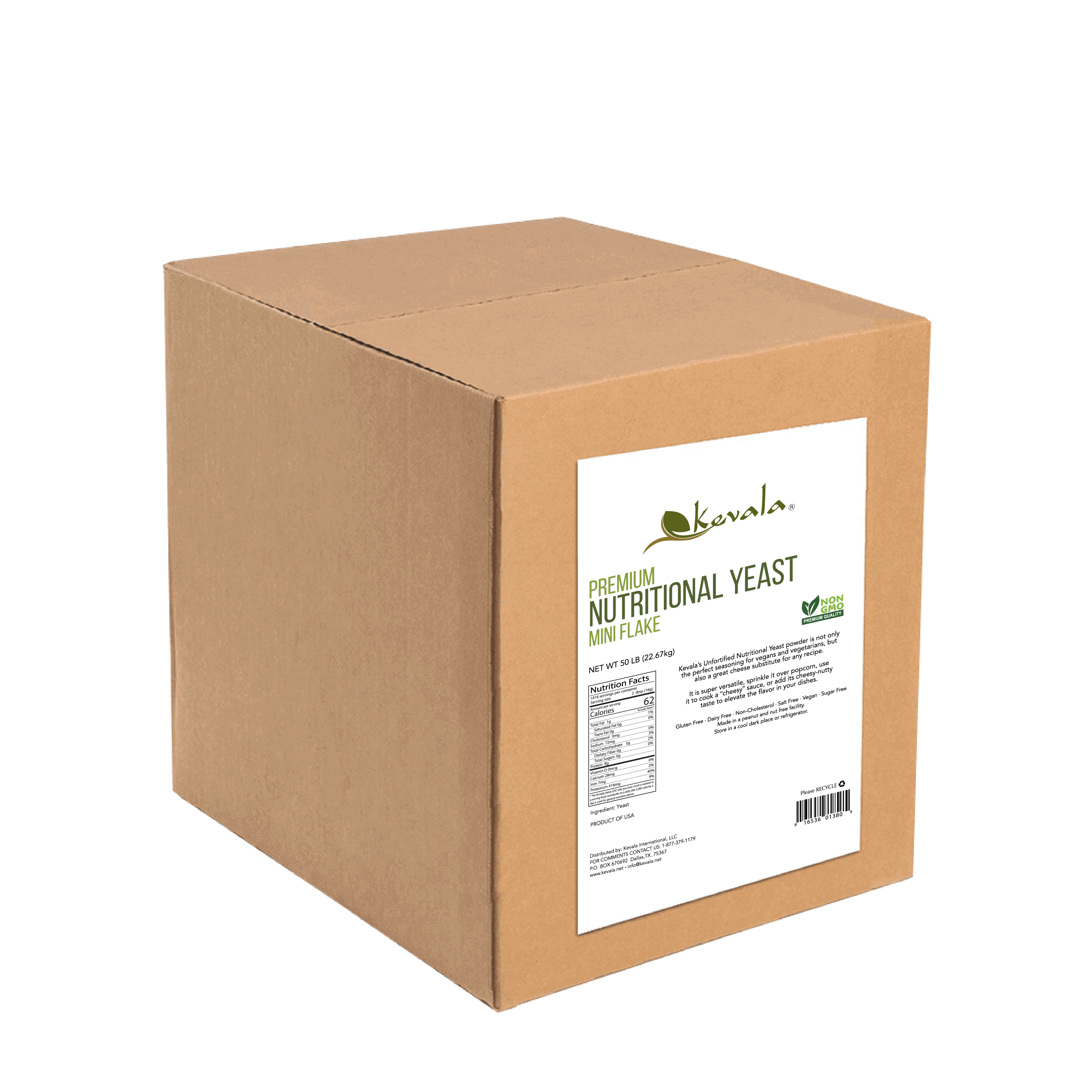 Nutritional Yeast, Mini Flake, 50 lb (Fortified)
