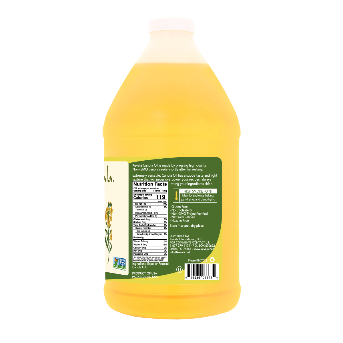 Canola Oil 128 fl oz (1 Gal)