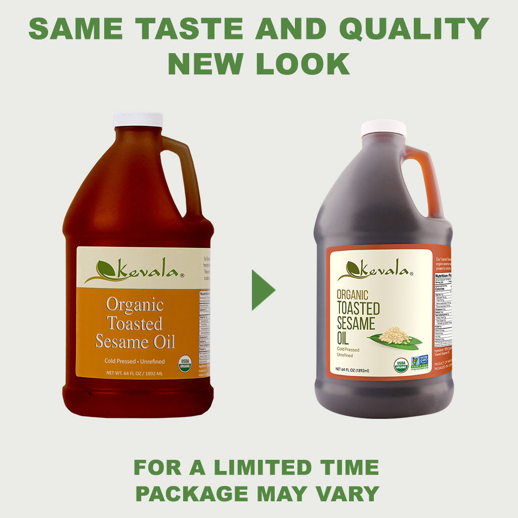 Organic Toasted Sesame Oil 64 fl oz (1/2 gal)